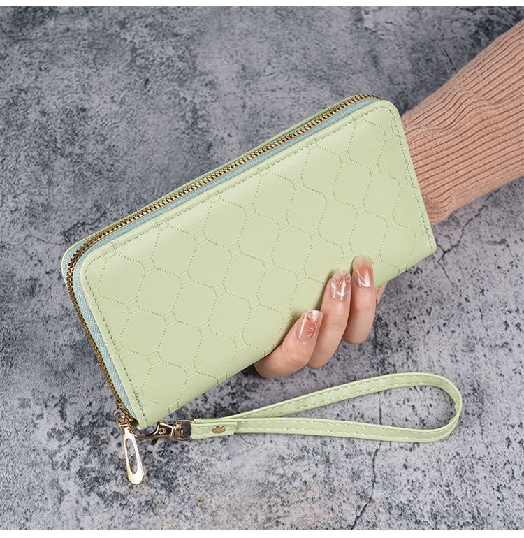 Factory New Wallet Korean Style Cute Long Coin Purse Large Capacity Women Multi Card Zipper Handheld Mobile Phone Bag for Women