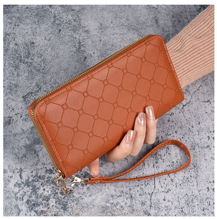 Factory New Wallet Korean Style Cute Long Coin Purse Large Capacity Women Multi Card Zipper Handheld Mobile Phone Bag for Women