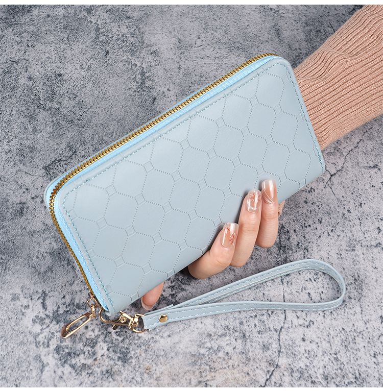 Factory New Wallet Korean Style Cute Long Coin Purse Large Capacity Women Multi Card Zipper Handheld Mobile Phone Bag for Women