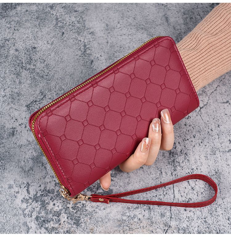 Factory New Wallet Korean Style Cute Long Coin Purse Large Capacity Women Multi Card Zipper Handheld Mobile Phone Bag for Women