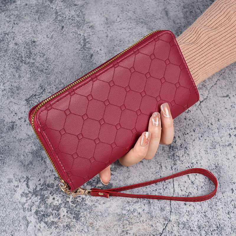 Factory New Wallet Korean Style Cute Long Coin Purse Large Capacity Women Multi Card Zipper Handheld Mobile Phone Bag for Women