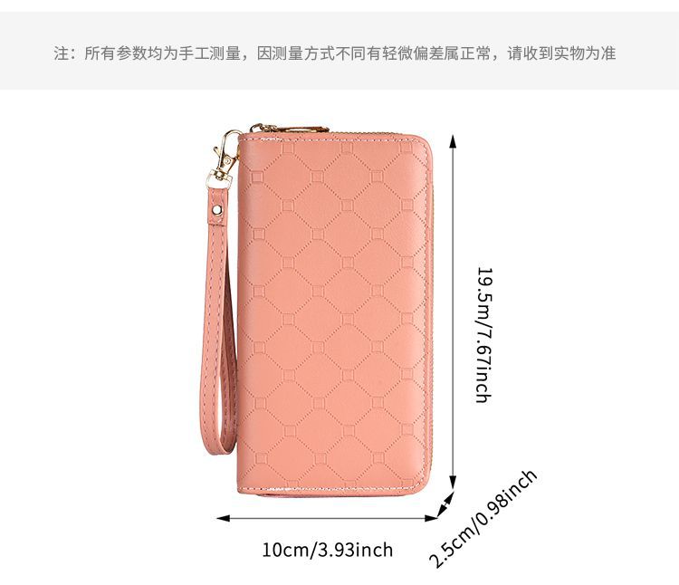 Factory New Wallet Korean Style Cute Long Coin Purse Large Capacity Women Multi Card Zipper Handheld Mobile Phone Bag for Women