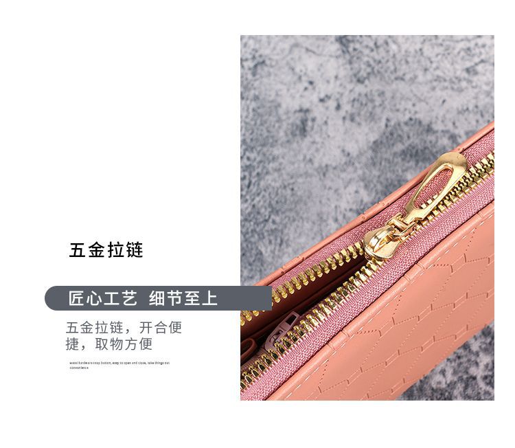 Factory New Wallet Korean Style Cute Long Coin Purse Large Capacity Women Multi Card Zipper Handheld Mobile Phone Bag for Women