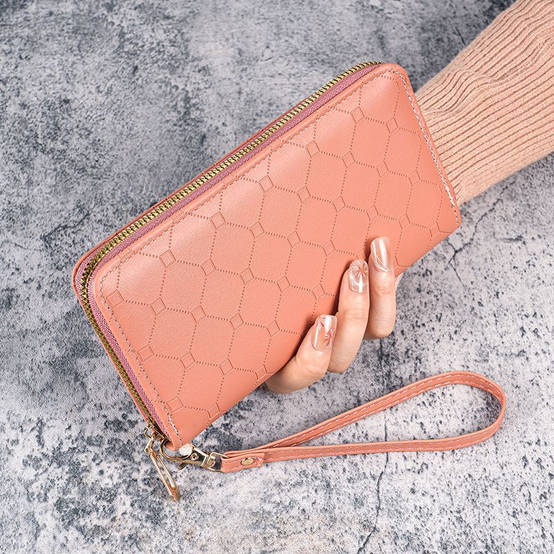 Factory New Wallet Korean Style Cute Long Coin Purse Large Capacity Women Multi Card Zipper Handheld Mobile Phone Bag for Women